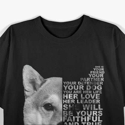 Shiba Inu Partner and Friend Dog Lover T-Shirt