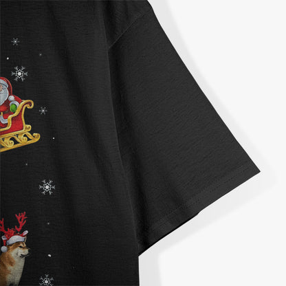 Reindeer Shiba Inu Xmas Funny Christmas Pajama Dog T-Shirt