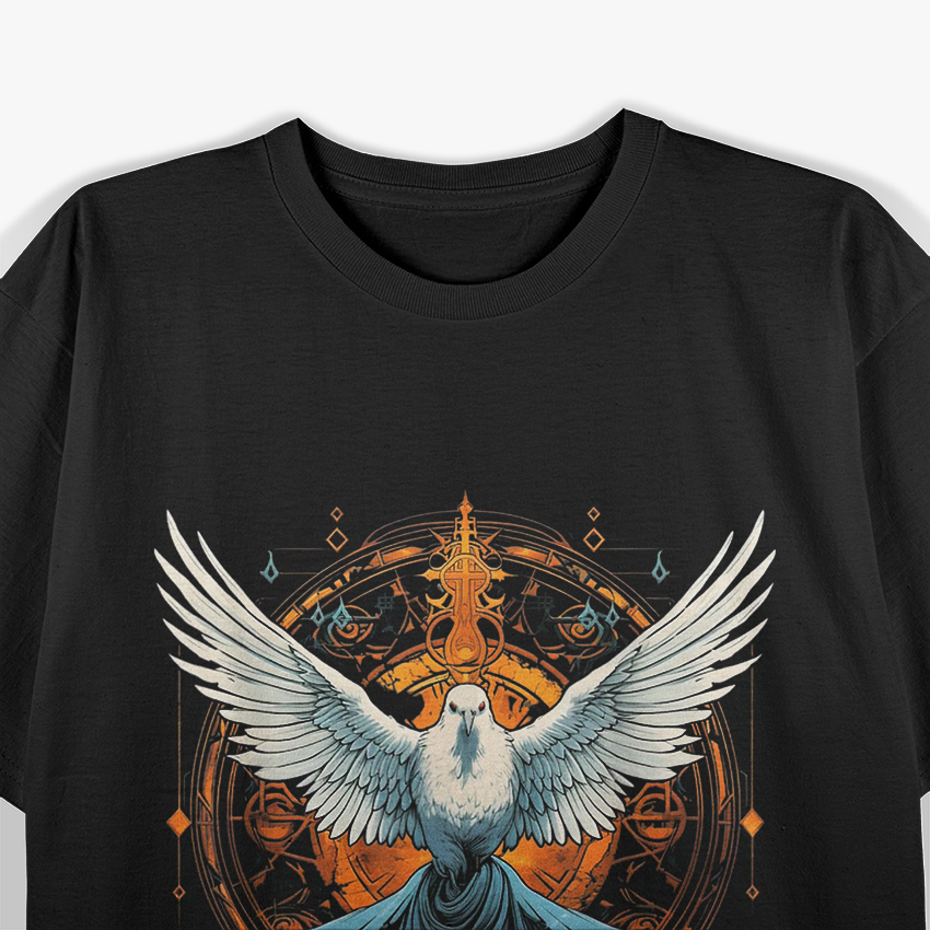 Holy Spirit Confirmation Latin Mass Catholic Faith Graphic T-Shirt