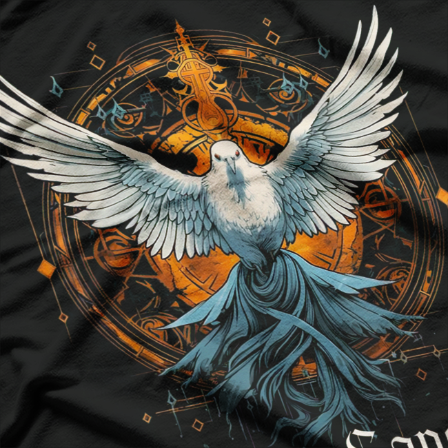 Holy Spirit Confirmation Latin Mass Catholic Faith Graphic T-Shirt