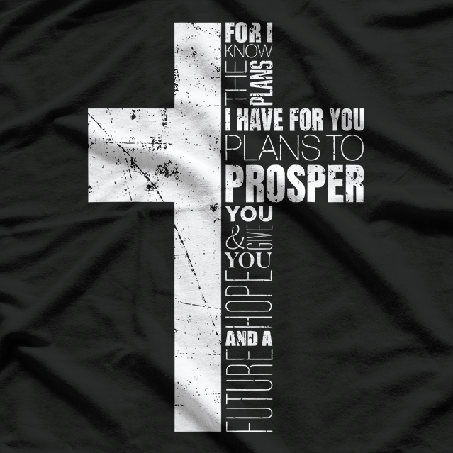 Christian Cross – Jeremiah 29:11 Religious Inspirational T-Shirt