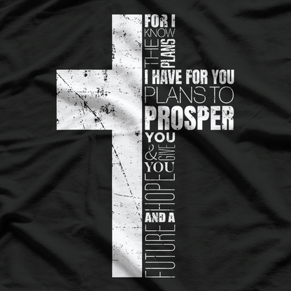 Christian Cross – Jeremiah 29:11 Religious Inspirational T-Shirt
