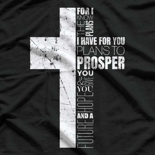 Christian Cross – Jeremiah 29:11 Religious Inspirational T-Shirt