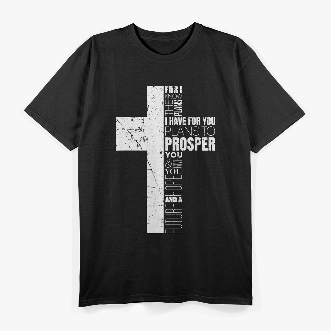 Christian Cross – Jeremiah 29:11 Religious Inspirational T-Shirt