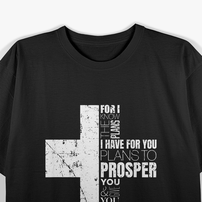 Christian Cross – Jeremiah 29:11 Religious Inspirational T-Shirt