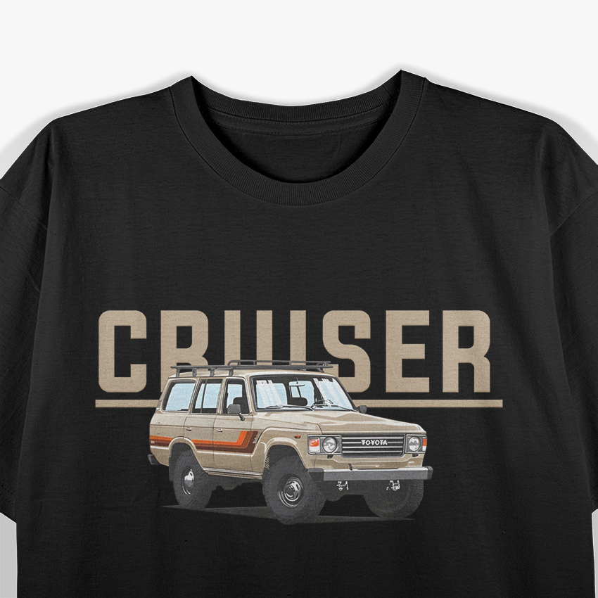 Landcruiser 60 Series – Classic Off-Road Legend Vintage 4x4 Adventure T-Shirt