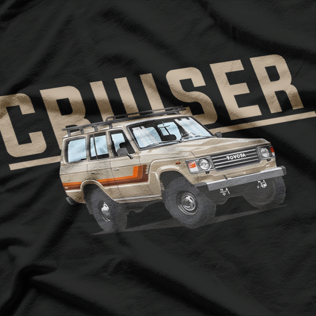 Landcruiser 60 Series – Classic Off-Road Legend Vintage 4x4 Adventure T-Shirt