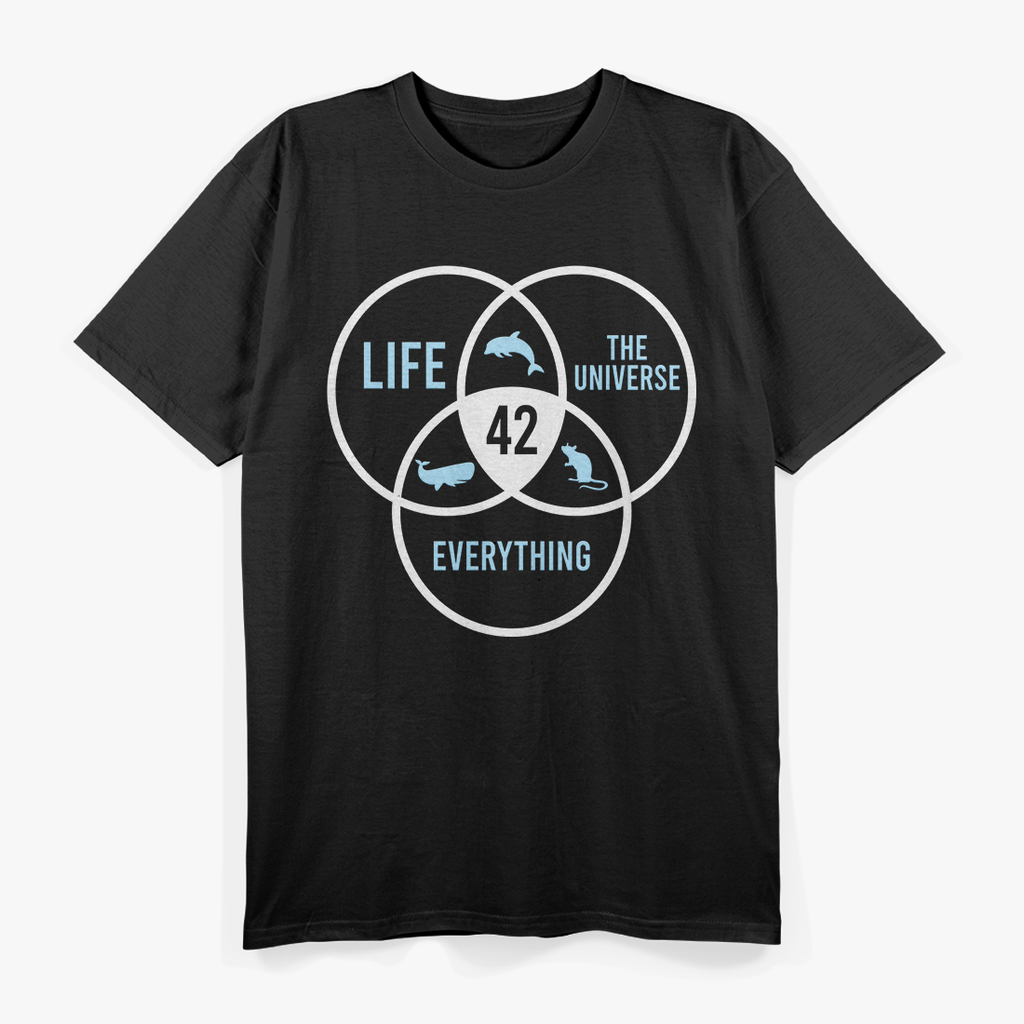 Life The Universe And Everything Retro Quote Graphic T-Shirt