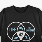 Life The Universe And Everything Retro Quote Graphic T-Shirt
