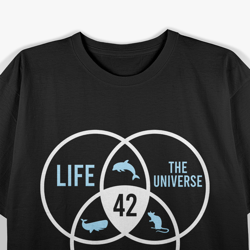 Life The Universe And Everything Retro Quote Graphic T-Shirt