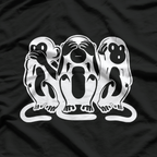 Playful Emoji Monkeys Humor Graphic T-Shirt