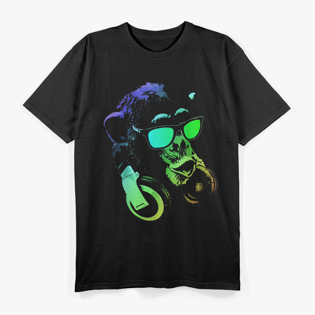 Retro Monkey - Cool Shades, Headphones, and Timeless Vibes T-Shirt