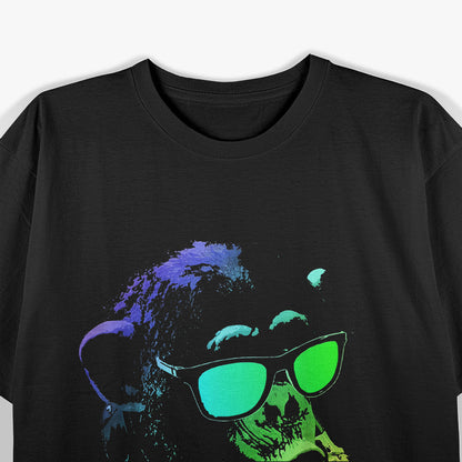 Retro Monkey - Cool Shades, Headphones, and Timeless Vibes T-Shirt