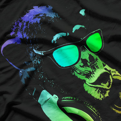 Retro Monkey - Cool Shades, Headphones, and Timeless Vibes T-Shirt