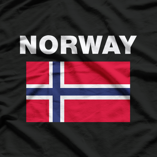 Norway Norwegian Flag Heritage Design Best Gift Idea T-Shirt