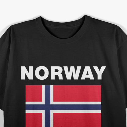 Norway Norwegian Flag Heritage Design Best Gift Idea T-Shirt