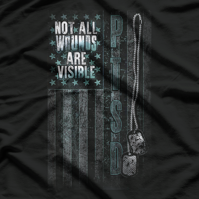 Not All Wounds Are Visible Mental Health Awareness T-Shirt