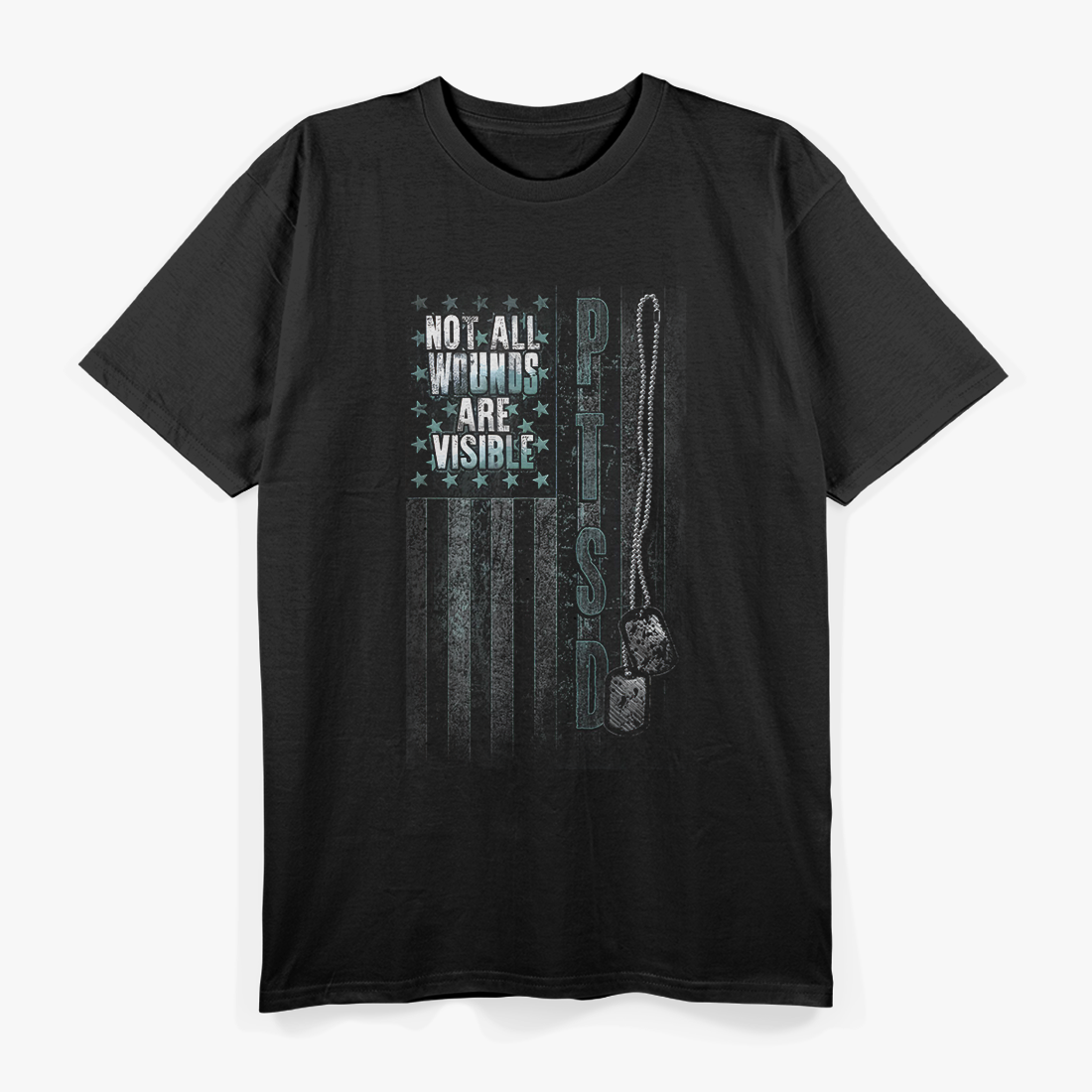 Not All Wounds Are Visible Mental Health Awareness T-Shirt