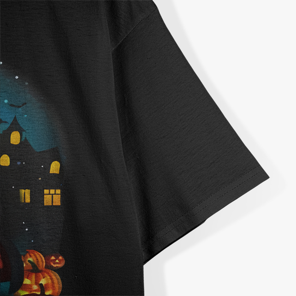 Funny Burger Family Halloween  Cartoon Parody Graphic T-Shirt