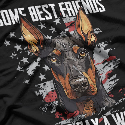 Silent Best Friends Doberman Pinscher Dog T-Shirt