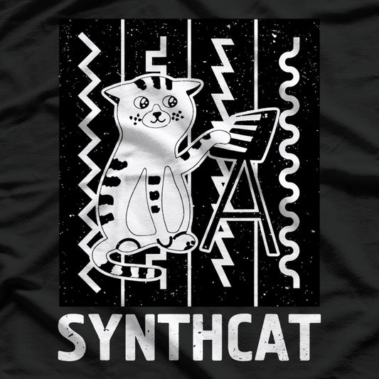 Synthcat – Techno Synthesizer Music Lover T-Shirt