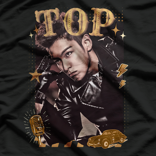 TOP Choi Seunghyun Retro Preppy T-Shirt