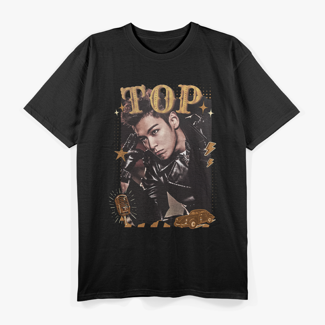 TOP Choi Seunghyun Retro Preppy T-Shirt