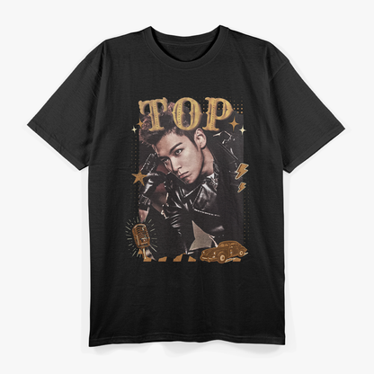 TOP Choi Seunghyun Retro Preppy T-Shirt