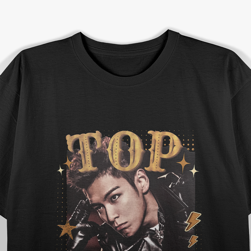 TOP Choi Seunghyun Retro Preppy T-Shirt