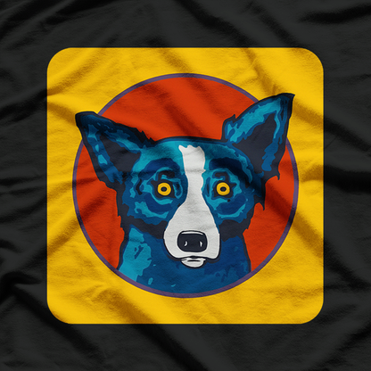 Blue Dog Art Inspired Premium Vintage Style Graphic T-Shirt