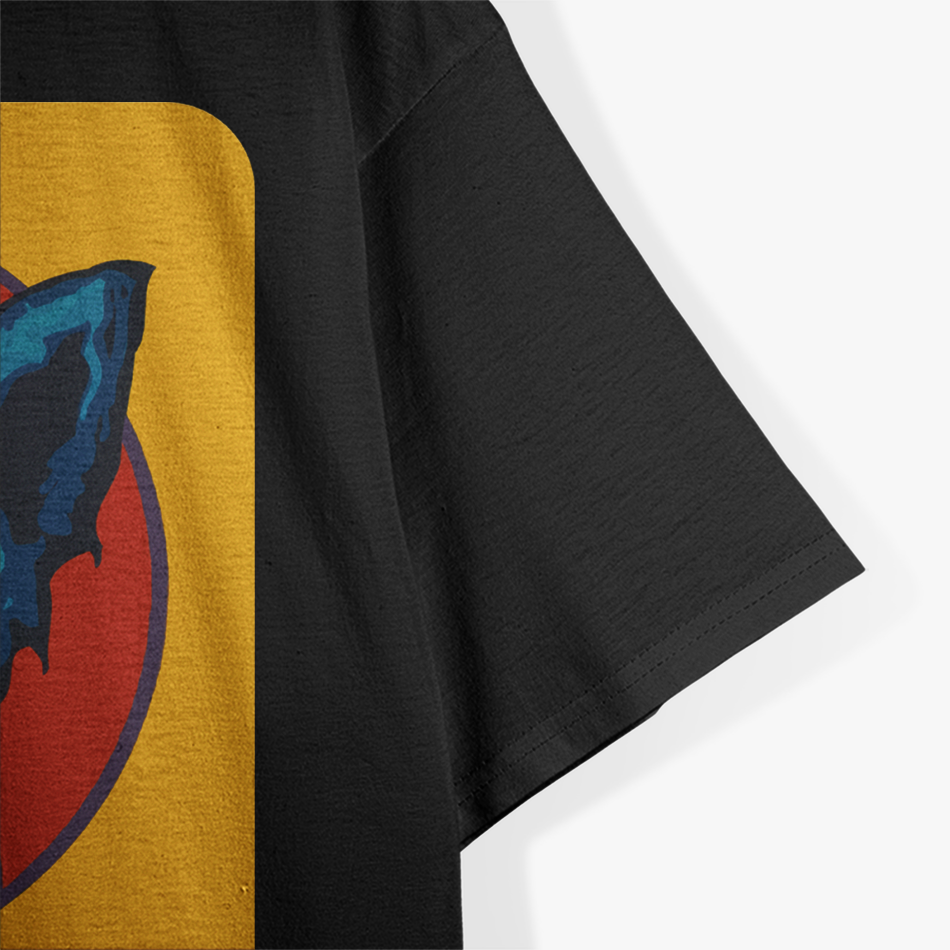 Blue Dog Art Inspired Premium Vintage Style Graphic T-Shirt