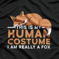 This Is My Human Costume I’m Really A Fox Funny T-Shirt