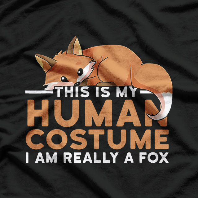 This Is My Human Costume I’m Really A Fox Funny T-Shirt