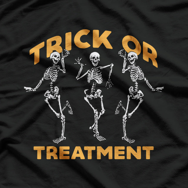 Trick Or Treatment Physical Therapy Skeleton T-Shirt