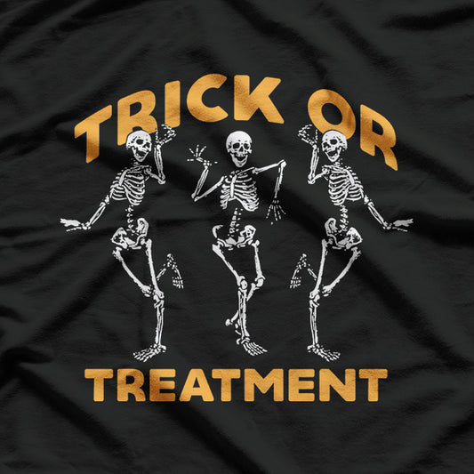 Trick Or Treatment Physical Therapy Skeleton T-Shirt