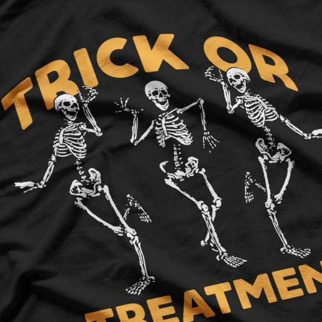 Trick Or Treatment Physical Therapy Skeleton T-Shirt