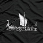Viking Ship Warriors – Odin Calls, Valhalla Awaits T-Shirt