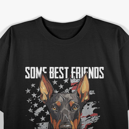 Silent Best Friends Doberman Pinscher Dog T-Shirt