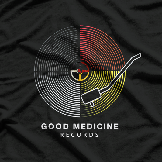 Native Medicine Wheel – Healing Balance Funny Records Love T-Shirt