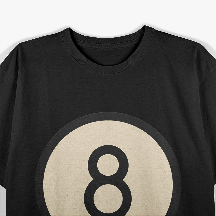 Retro Billiards 8-Ball Pool Player T-Shirt