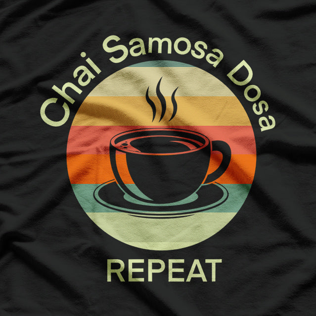 Chai Samosa Dosa Indian Culture Desi Hindi Funny T-Shirt