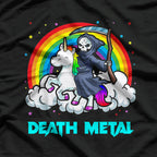 Death Metal Unicorn Rainbow: Brutal Yet Magical T-Shirt