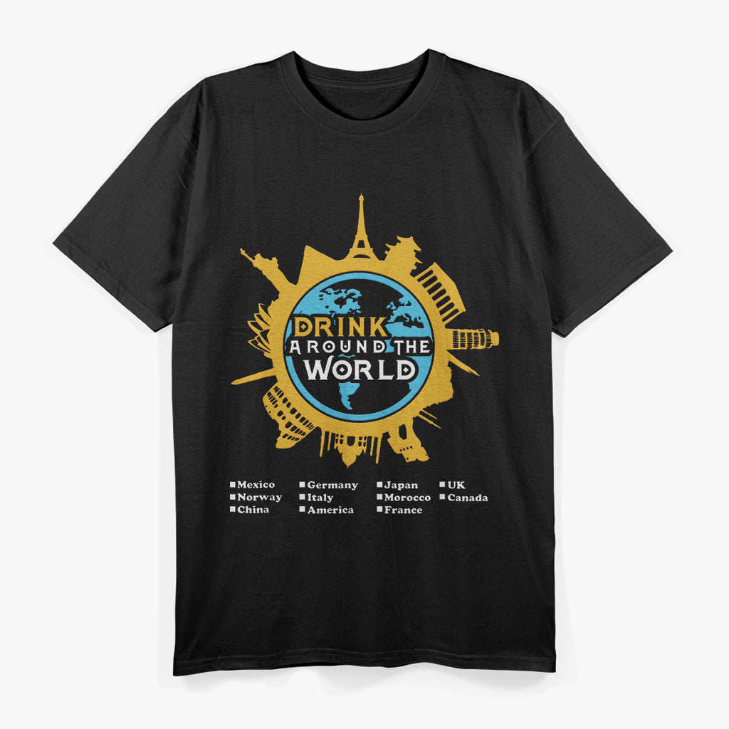 Drink Around the World: Global Beer & Spirits T-Shirt
