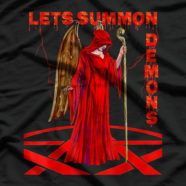 Let’s Summon Fun With A Pentagram Retro Occult Humor T-Shirt
