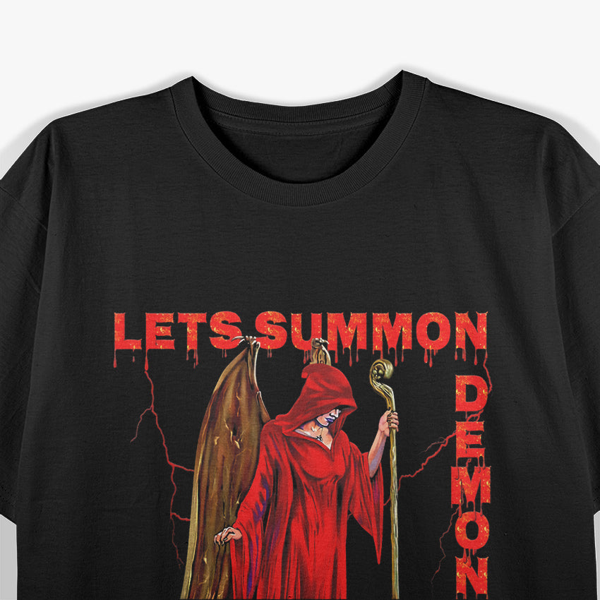 Let’s Summon Fun With A Pentagram Retro Occult Humor T-Shirt