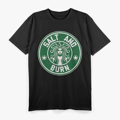 Salt and Burn, Ghost Hunter Supernatural Starbucks Parody T-Shirt