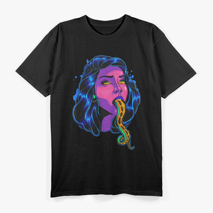 Tentacle Girl Octopus Arm Pastel Goth Tattoo Emo Punk Art T-Shirt