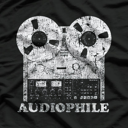 Vintage Audiophile Reel to Reel Tape Music Collector Retro T-Shirt