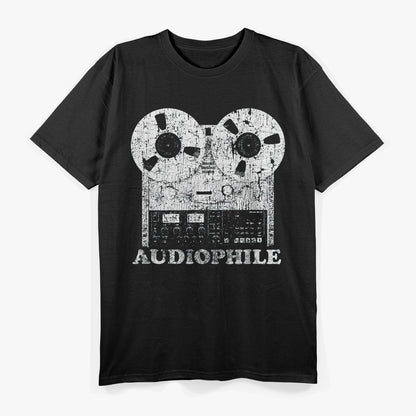 Vintage Audiophile Reel to Reel Tape Music Collector Retro T-Shirt