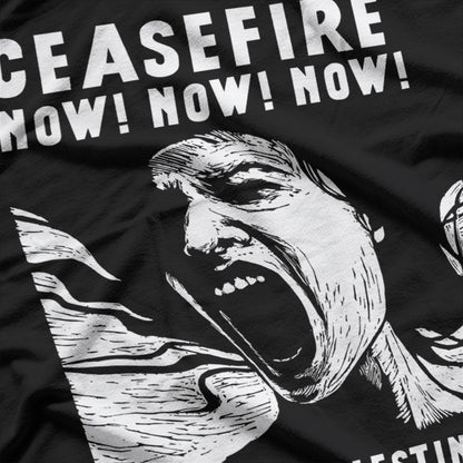 Ceasefire Now, Peaceful Protest Statement T-Shirt